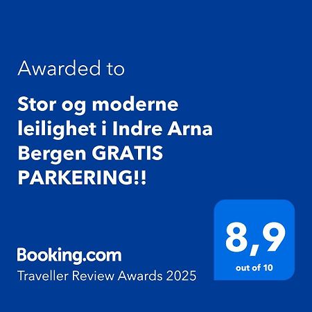 Stor Og Moderne Leilighet I Indre Arna Bergen Gratis Parkering!! Экстерьер фото